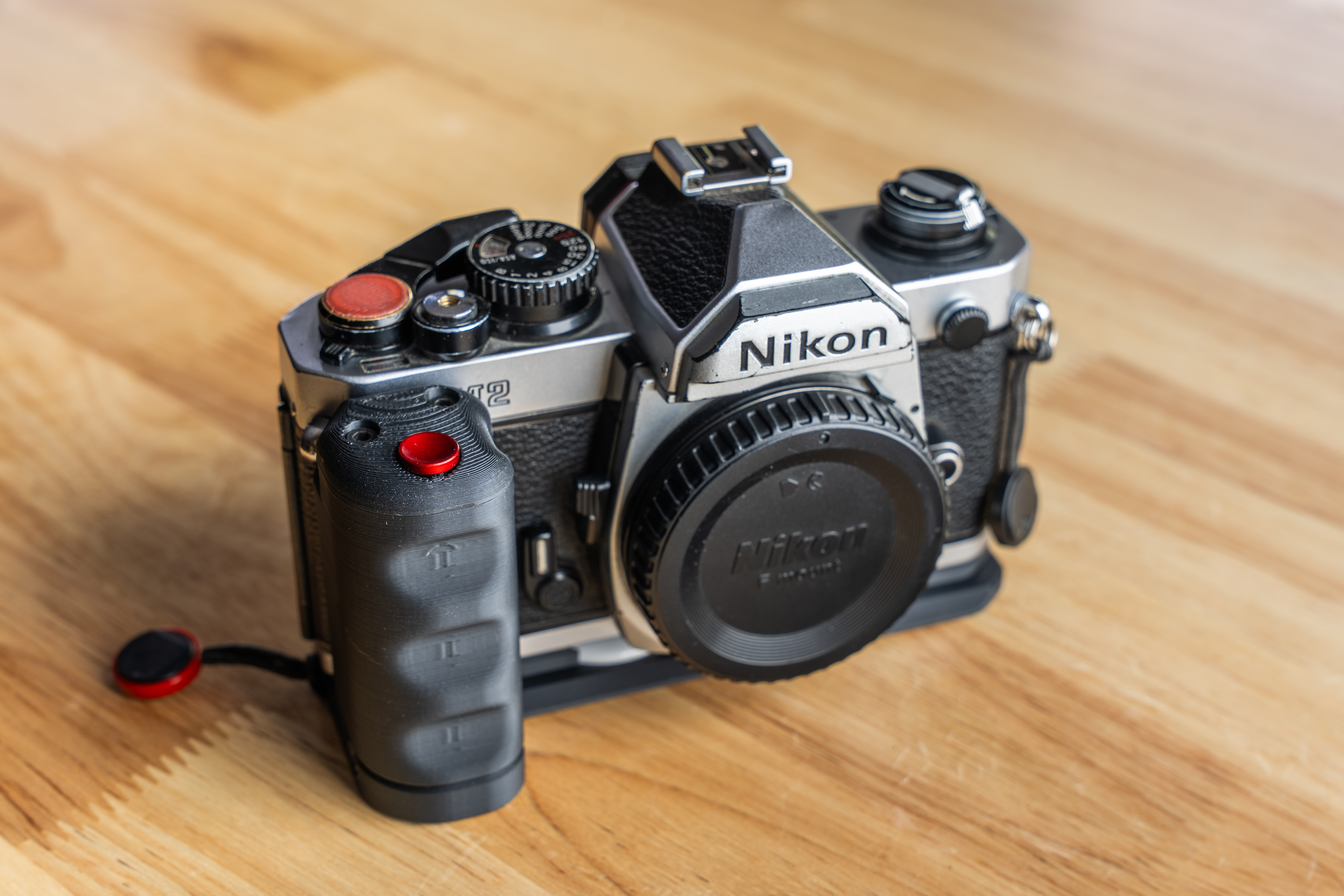 Nikon FM2 Grip With Shutter Button And AirTag